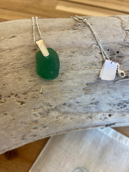 925 Sterling silver necklace with silver chunky bail